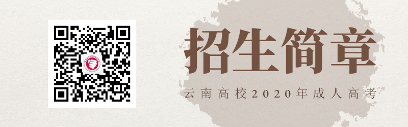 云南高校2020年成人高考招生簡章