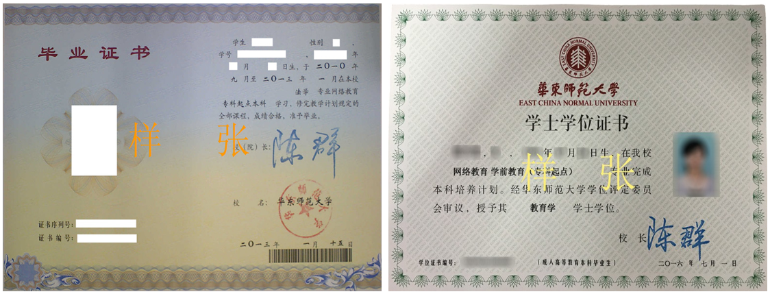 云南成人教育畢業證書樣本！