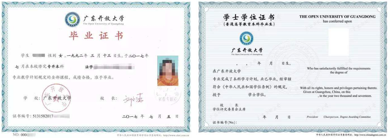 云南成人教育畢業證書樣本！