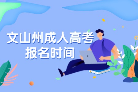 文山州成人高考報名時間