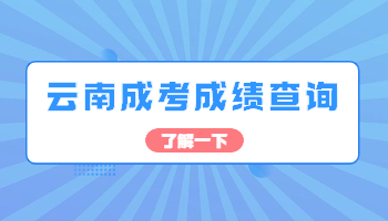 云南成考成績查詢時間