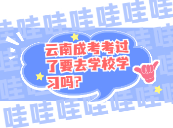 云南成考考過了要去學(xué)校學(xué)習(xí)嗎?