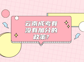云南成考有沒有加分的政策?