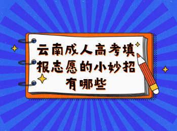 云南成人高考 云南成考填報志愿小妙招