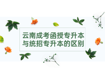 云南成考函授專升本與統(tǒng)招專升本
