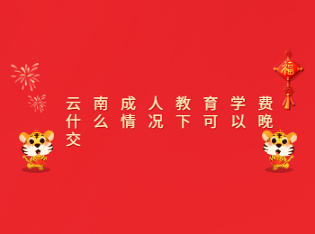 云南成人教育學(xué)費晚交