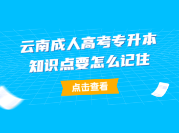 云南成人高考專升本知識點