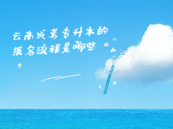云南成考專升本報名流程