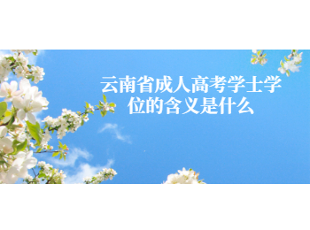 云南省成考學(xué)士學(xué)位含義