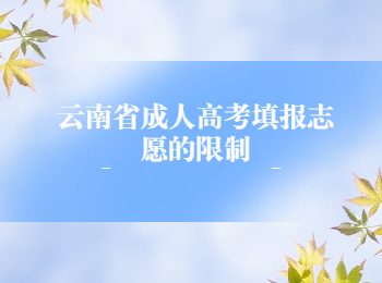 云南省成考填報志愿