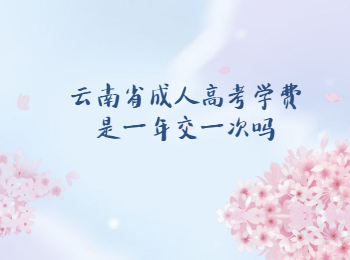 云南省成人高考學費