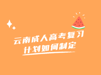 云南成人高考復習計劃