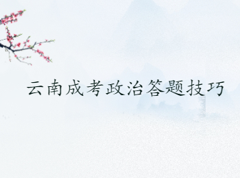 云南成考政治答題技巧