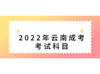 2022年云南成考考試科目