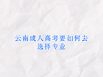 云南成人高考專業