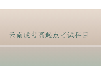 云南成考高起點(diǎn)考試科目