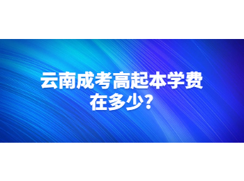 云南成考高起本學費