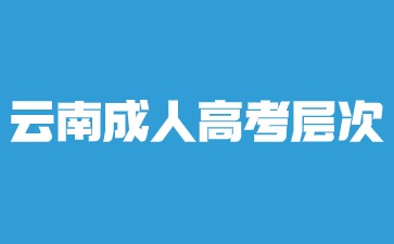 2024年云南成人高考報名層次有哪些？
