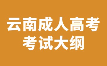 2024年云南成人高考考試大綱解析說明