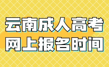 2024年云南成人高考網上報名時間在什么時候？